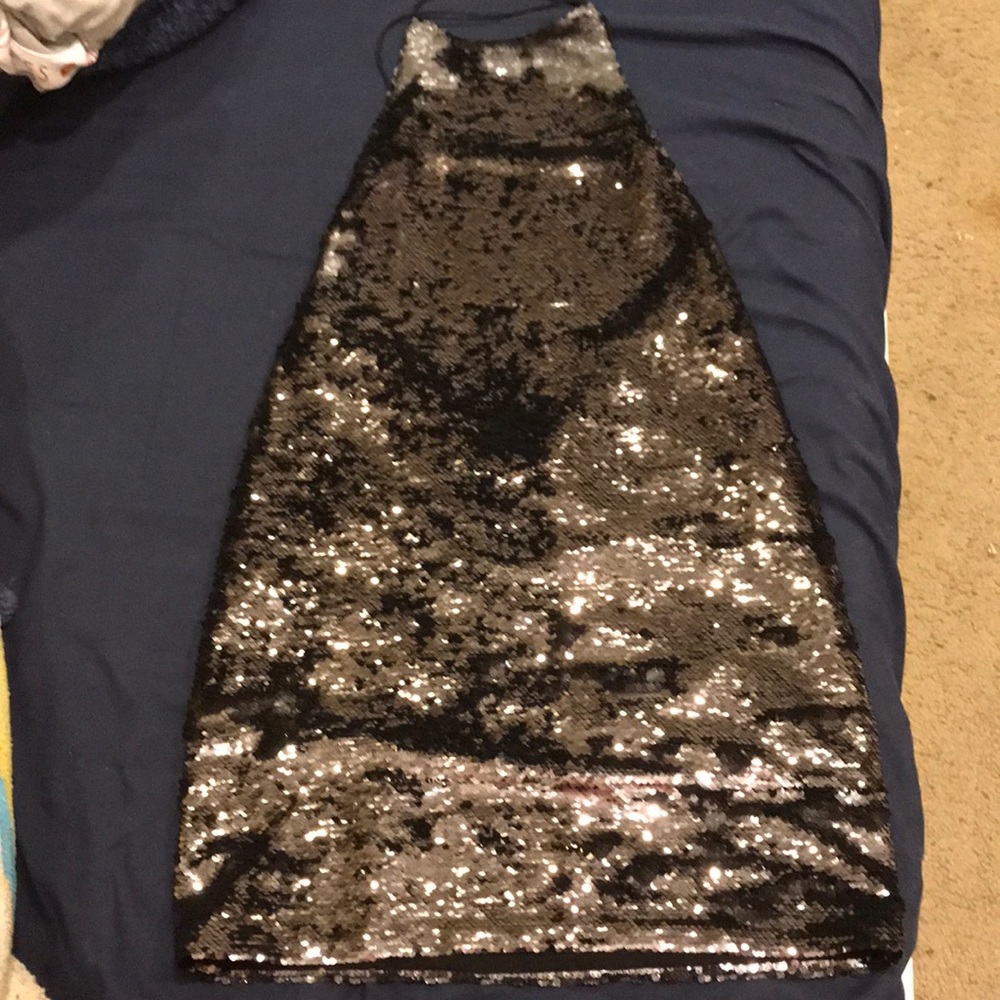Cute black sequin dress